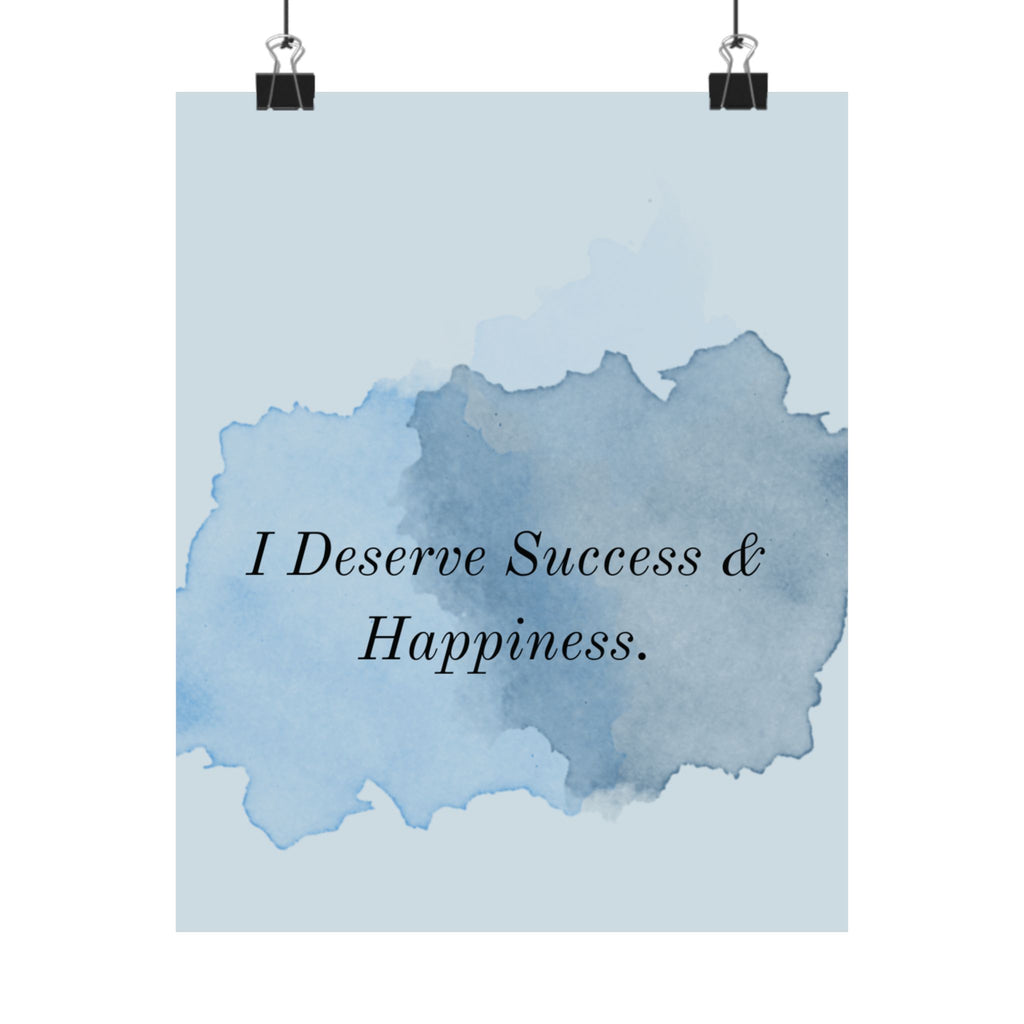 You Deserve Happiness – Aesthetic Self Love Wall Art