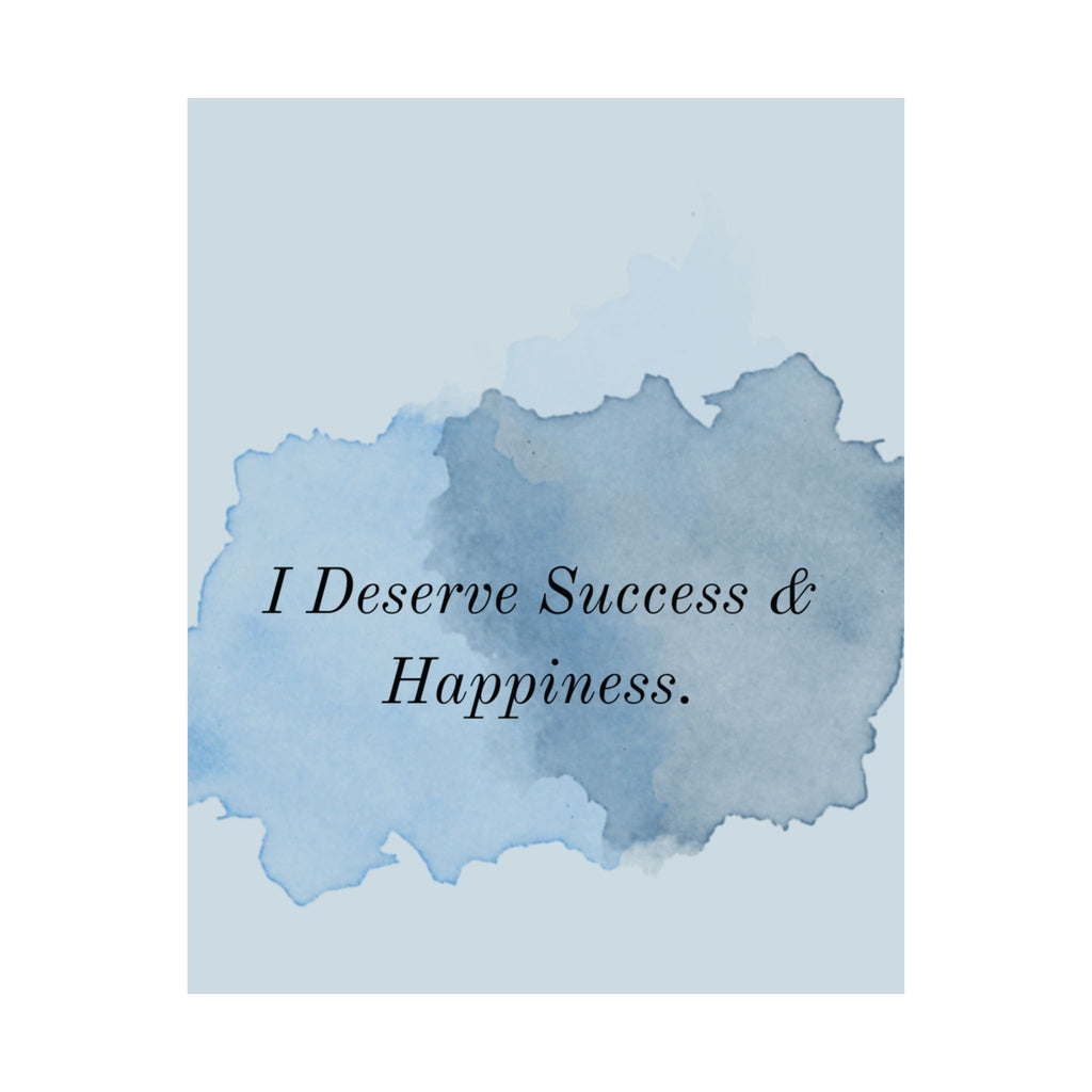 You Deserve Happiness – Aesthetic Self Love Wall Art